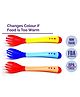 The Little Lookers Temperature Sensing Fork Pack of 3 - Red Blue Yellow