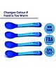 The Little Lookers Temperature Sensing Spoon Pack of 4 - Blue  