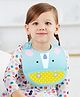 Skip Hop Zoo Fold & Go Silicone Bib Unicorn - Blue