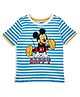 Babyhug Half Sleeves Tee Mickey Mouse Print - Blue
