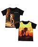 Disney By Crossroads Pack Of 2 Half Sleeves Lion King Print Tees - Black