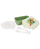 Cello Homeware Lunch Box Yummy Tummy Print - Geen And White