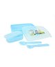 Jewel Printed Tiffin Box - Light Blue