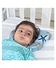 The White Willow Memory Foam Baby Head Shaping Pillow - Blue