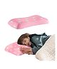 The White Willow Junior Size Memory Foam Baby Pillow with Removable Cover - Pink