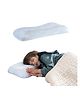 The White Willow Junior Size Memory Foam Baby Pillow with Removable Cover - White