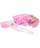 Jewel Printed Transparent Lunch Box - Pink