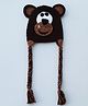 Woonie Handmade Bear Design Cap - Brown