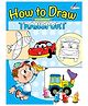 How to Draw Transport Step by Step Drawing Book - English