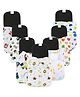 Babymoon Washable & Reusable Cloth Diaper Pocket With Grey Insert Pack of 7 - White Multicolour