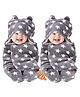 BeyBee® 3 in 1 Baby Blanket Wrapper-Sleeping Bag for New Born Babies, Pack of 2 - Grey Star