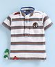 Little Kangaroos Half Sleeves Tee Stripes - White