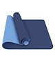 Strauss TPE Eco Friendly Dual Layer Yoga Mat 6 mm - Blue
