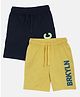 3PIN Pack Of 2 Text Print Shorts - Multicolor