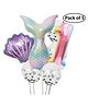 Party Anthem First Birthday Mermaid Theme Balloon Set Multicolor - Pack Of 5
