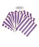 Party Anthem Paper Napkin Stripes Print Purple - Pack of 40