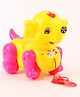 United Agencies Gear Pull Along Elephant Toy - Yellow & Pink