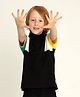 Cherry Crumble By Nitt Hyman Half Sleeves Solid Polo T-Shirt  - Black