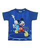 Disney By Crossroads Half Sleeves Rock Star Mickey Mouse Printed Tee - Royal Blue