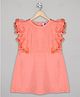 The Sandbox Clothing Co Short Sleeves Solid Dress - Peach