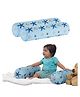 The White Willow Organic Bamboo Bolster with Memory Foam Filling Set of 2 - Blue
