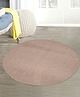 Saralhome Round Polypropylene Floor Mat  Pink. 90cm x 90cm