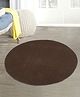 Saralhome Round Polypropylene Floor Mat  Brown. 90cm x 90cm