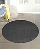 Saralhome Round Polypropylene Floor Mat  Grey. 90cm x 90cm