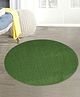 Saralhome Round Polypropylene Floor Mat  Green. 90cm x 90cm