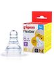 Pigeon Peristaltic Y Cut Nipple - White
