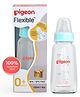 Pigeon Glass Feeding Bottle with Nipples Blue - 120 ml