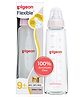 Pigeon Anti Colic Glass Feeding Bottle Pink - 240 ml