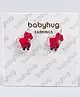 Babyhug Unicorn Earrings - Red