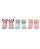 Yellow Bee Pair Of 3 Ankle Length Animal Design Socks - Multi Color