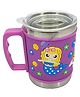 FunBlast Cartoon Print Stainless Steel Mug with Lid - 1 Pc Random Color & Design - 350 ml