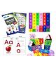 FunBlast Alphabet & Number Floor Puzzle With Flash Cards Multicolor - 72 Pieces