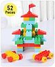 Babyhug Premium 52 Pcs Big Size Colorful Blocks| Toys Building and Construction Interlocking Jumbo Blocks with Big Building Storage Deluxe Bag| Educational and Learning Toy for Children| BIS Certified| Non-Toxic