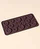 Silicone Button Shaped Chocolate Moulds -  Brown