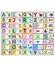 Fiddlys Alphabet & Numbers with Animals Illustrations Jigsaw Puzzle - Multicolor