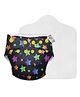 SuperBottoms Freesize UNO Cloth Diaper (3M - 3Y) Reusable with 1 Dry Feel Pad, Absorbs 4-5 Pees - Rainbow Twinkles