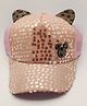 Kid-O-World Sequined Cap - Diameter 24cm - Peach-  Diameter 24cm