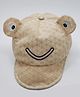 Kid-O-World Animal Face Embroidered Cap - Circumference 21cm - Beige