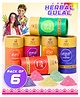 Fiddlerz Non-Toxic Perfumed Herbal Gulal Pack of 6 Assorted - 80 gm each