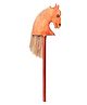Rocking Potato Wooden Hobby Horse Stick - Brown