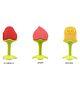 Ole Baby BPA Free Fruit Shaped Silicone Teethers Pack of 3 - Multicolour
