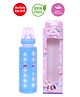 The Little Lookers Glass Feeding Bottle With Silicone Warmer Cover Blue - 240 ml