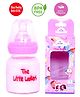 The Little Lookers High Borosilicate Glass Feeding Bottle Pink - 60 ml