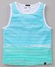 Indian Terrain Sleeveless Striped Tee - Blue