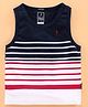 Indian Terrain Sleeveless Striped Tee - Blue