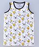 Stupid Cupid Smiley Print Sleeveless Tee - White